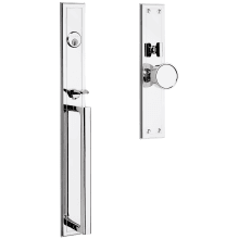 Hollywood Hills Full Plate Single Cylinder Keyed Entry Mortise Handleset Trim