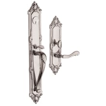 Kensington Left Handed Full Plate Single Cylinder Keyed Entry Mortise Handleset Trim with 5108 Interior Lever from the Estate Collection
