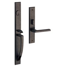 Lakeshore Right Handed Full Plate Single Cylinder Keyed Entry Mortise Handleset Trim with 5162 Interior Lever from the Estate Collection