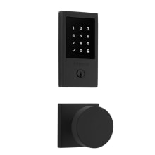 Minneapolis Touchscreen Electronic Deadbolt and Contemporary Passage Knob Set with Square Rose