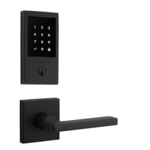Minneapolis Touchscreen Electronic Deadbolt and Square Passage Lever Set with Square Rose