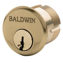 1-1/8" DIAMETER BALDWIN #6707.009 MORTISE CYL SOLID BRASS REINFORCING PLUG 