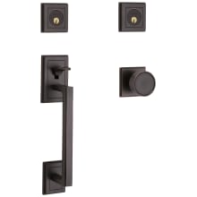 Hollywood Hills Sectional Double Cylinder Door Handleset with Interior K008 Knob