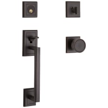 Hollywood Hills Sectional Single Cylinder Door Handleset with Interior K008 Knob and Emergency Egress Function