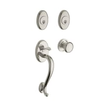 Logan Double Cylinder Handleset with Classic Interior Knob