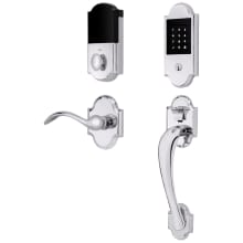 Boulder Z-Wave Left Handed Sectional Electronic Keyless Entry Handleset with Beavertail Interior Lever from the Estate Collection