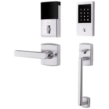 Soho Left Handed Sectional Electronic Keyless Entry Handleset with 5485V Interior Lever from the Estate Collection