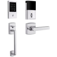Soho Right Handed Sectional Electronic Keyless Entry Handleset with 5485V Interior Lever from the Estate Collection