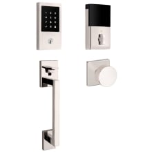Minneapolis Z-Wave Sectional Electronic Keyless Entry Handleset with 5055 Interior Knob from the Estate Collection
