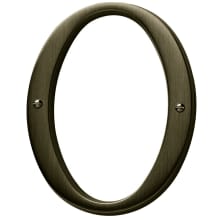 Solid Brass Residential House Number 0