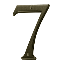 Solid Brass Residential House Number 7