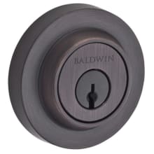 Contemporary Round Standard C Keyway Double Cylinder Keyed Entry Deadbolt