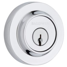 Contemporary Round SmartKey Double Cylinder Keyed Entry Deadbolt