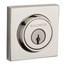 Contemporary Square Standard C Keyway Double Cylinder Keyed Entry Deadbolt