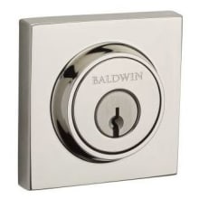 Contemporary Square Standard C Keyway Double Cylinder Keyed Entry Deadbolt