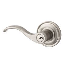 Curve Keyed Entry Single Cylinder Leverset with Traditional Round Rose - Left Handed