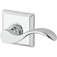 Curve Right Handed Single Cylinder Keyed Entry Door Lever with Square Rose
