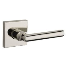 Tube Single Cylinder Keyed Entry Door Lever Set with Contemporary Square Rose