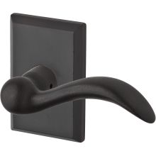 Arch Non-Turning Two-Sided Through-Door Dummy Door Lever Set with Square Rosette from the Reserve Collection