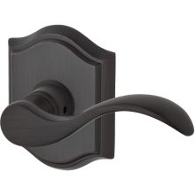 Curve Non-Turning Two-Sided Through-Door Dummy Door Lever Set from the Reserve Collection