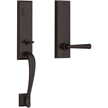 Del Mar Full Dummy One Piece Handleset with Non-Turning Dummy Interior Federal Lever