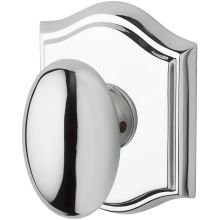 Ellipse Non-Turning Two-Sided Dummy Door Knob Set with Arch Rose