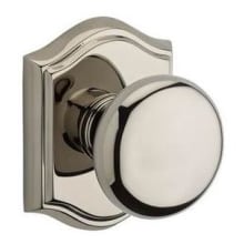 Round Non-Turning Two-Sided Dummy Door Knob Set with Arch Rose