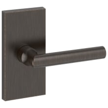 Tube Non-Turning Two-Sided Dummy Door Lever Set with 5 Inch Rectangle Rose from the Reserve Collection