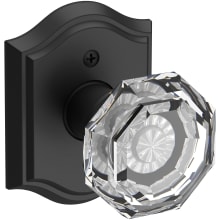 Crystal Non-Turning One-Sided Dummy Door Knob with Arch Rose