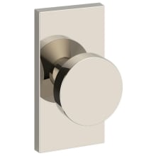 Contemporary Non-Turning One-Sided Dummy Door Knob with 5 Inch Rectangle Rose from the Reserve Collection