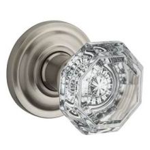 Crystal Non-Turning One-Sided Dummy Door Knob with Round Rose