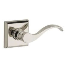 Curve Left Handed Non-Turning One-Sided Surface Mount Dummy Door Lever with Square Rosette from the Reserve Collection