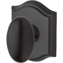 Ellipse Non-Turning One-Sided Dummy Door Knob with Arch Rose
