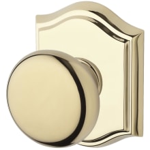 Round Non-Turning One-Sided Dummy Door Knob with Arch Rose