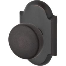 Rustic Non-Turning One-Sided Surface Mount Dummy Door Knob with Arch Rosette from the Reserve Collection