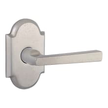Taper Non-Turning One-Sided Surface Mount Dummy Door Lever with Arch Rosette from the Reserve Collection