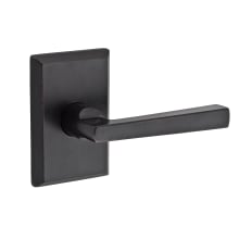 Taper Non-Turning One-Sided Surface Mount Dummy Door Lever with Square Rosette from the Reserve Collection
