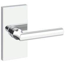 Tube Non-Turning One-Sided Dummy Door Lever with 5 Inch Rectangle Rose from the Reserve Collection