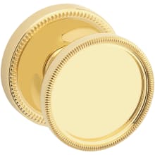 Coined and Knurled K013 Passage Door Knob Set with 5076 Trim from the Estate Collection
