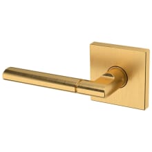 L021 Left Handed Non-Turning One-Sided Dummy Door Lever with R017 Rose from the Estate Collection