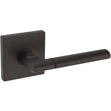 L021 Non-Turning Two-Sided Dummy Door Lever Set with R017 Rose from the Estate Collection