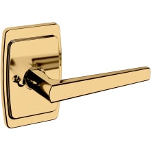 L024 Privacy Door Lever Set with R046 Rose from the Estate Collection