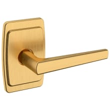 L024 Right Handed Non-Turning One-Sided Dummy Door Lever with R046 Rose from the Estate Collection