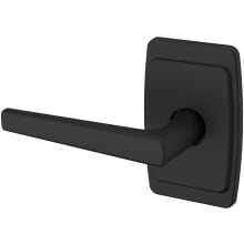 L024 Left Handed Non-Turning One-Sided Dummy Door Lever with R046 Rose from the Estate Collection