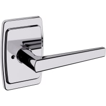 L024 Privacy Door Lever Set with R046 Rose from the Estate Collection