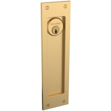 Santa Monica Keyed Entry Pocket Door Lock from the Estate Collection
