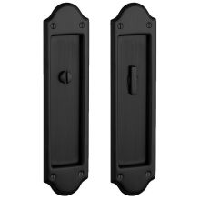 Boulder Privacy Pocket Door Set with Door Pull from the Estate Collection
