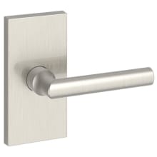 Tube Passage Door Lever Set with 5 Inch Rectangle Rose from the Reserve Collection