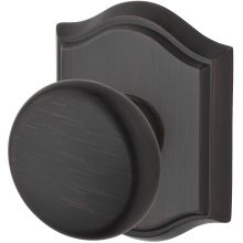Round Privacy Door Knob with Arch Rose