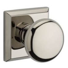 Round Privacy Door Knob with Square Rose